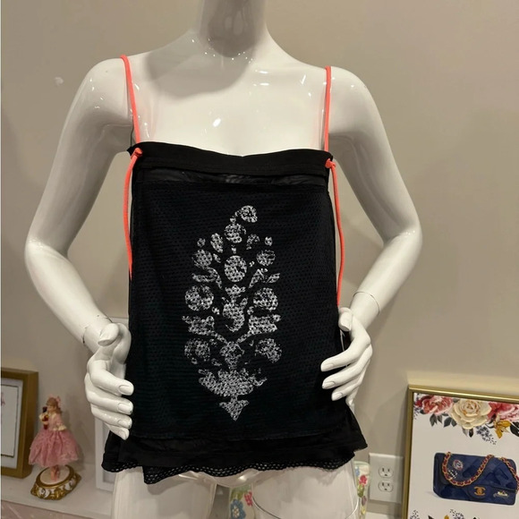 NWOT Free People drawstring strap crop tank by FP Movement in Sz : M - Picture 4 of 15